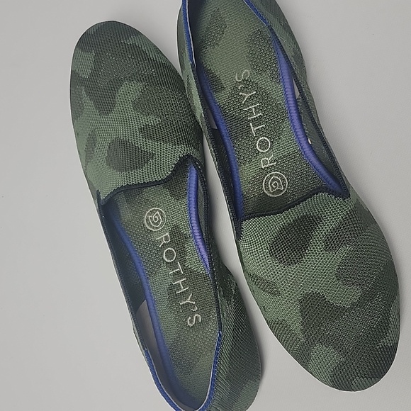 Rothy’s Camo Loafer 8 military flats work business shoes women's - Picture 8 of 8